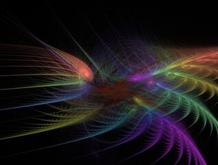 Imaginatory fractal background generated Image