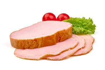 Pork loin, isolated on white background. High resolution image.