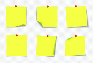 Realistic sticky notes isolated with real shadow . Square sticky paper reminders with shadows, paper page .