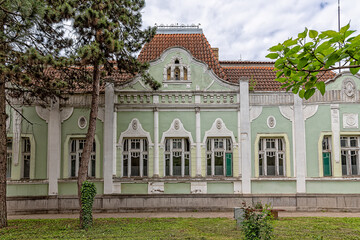 Fototapeta premium Savino Selo, Serbia - May 28, 2021: The villa in Savino Selo was built at the end of the 19th century in the Art Nouveau style as a family house of a local landowner.
