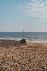 Beautiful view of Ramsgate East Cliff Promenade and the Beach on sunny day