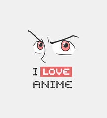 I love anime message