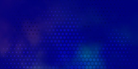 Light Pink, Blue vector background with bubbles.