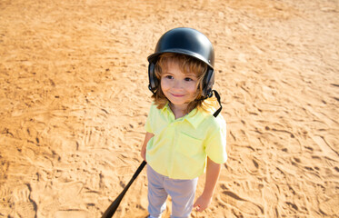 Kid holding a baseball bat. Pitcher child about to throw in youth baseball.