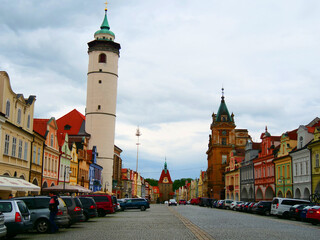 Obraz premium Domažlice, Tschechien: Ortskern