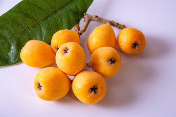 黄色いビワの実