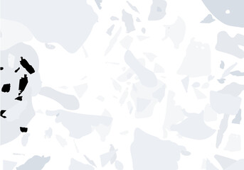 Terrazzo modern abstract template. Grey texture