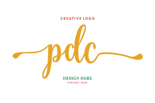 PDC lettering logo is simple, easy to understand and authoritative