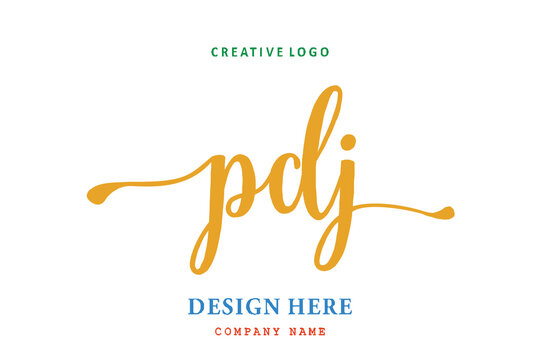 PDJ lettering logo is simple, easy to understand and authoritative