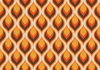 Retro seamless pattern. Trendy colors and texture - 437130929