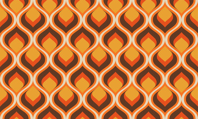 Retro seamless pattern. Trendy colors and texture - 437130949