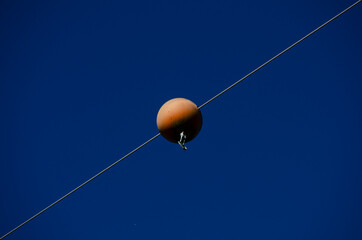 orange fiberglass sphere