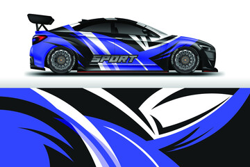 Fototapeta premium Car Wrap Design Vector Livery For Vehicle