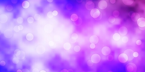 Light Purple vector backdrop with circles.