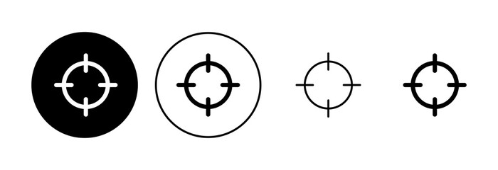 Target icon set. goal icon vector. target marketing icon vector