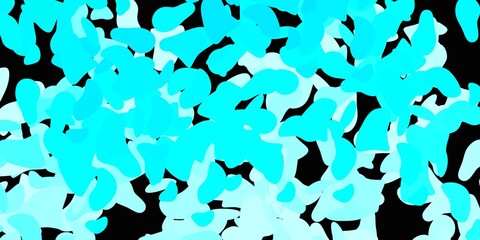 Light green vector texture with memphis shapes.