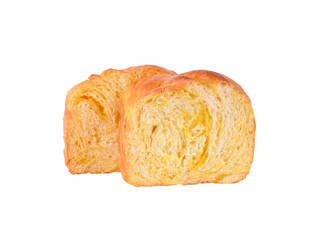 sliced bread isolated on white background