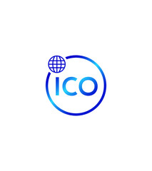 ICO creative modern vector logo template 