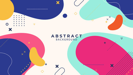 Wavy geometric background. Fluid gradient shapes composition. Futuristic design posters. Abstract banner with waves. Landing page concept. Trendy vector.