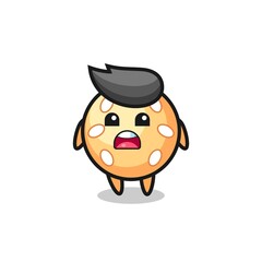 sesame ball illustration with apologizing expression, saying I am sorry