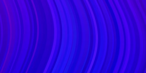 Light Pink, Blue vector backdrop with curves.