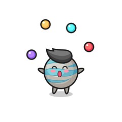 the planet circus cartoon juggling a ball
