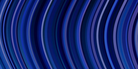 Dark Pink, Blue vector background with curves.