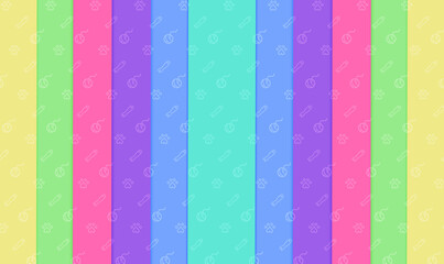Bright colored background/ cat pattern
