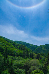 日輪　山　風景