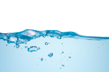 The sea at the time of the storm Causing a violent wave The mulberry blue water is polluted with dust.