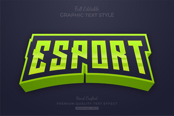 Esport Team Lime Green Editable Text Effect Font Style