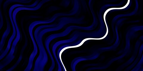 Dark BLUE vector background with lines.