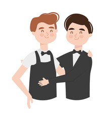 Fototapeta premium gay couple illustration