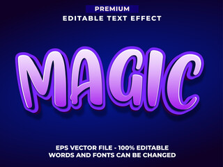 Magic Editable Text Effect Font Style