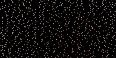 Dark Pink, Green vector background with small and big stars.