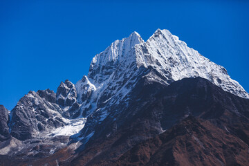 Fototapeta na wymiar Kantenga mount in Himalayas. Nepal