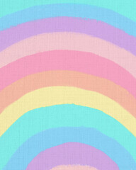 Rainbow background with canvas texture instagram format