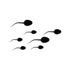 Sperm icon. Vector concept illustration for design on white background color  editable