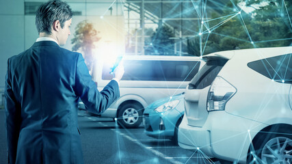 駐車場と通信ネットワーク　MaaS