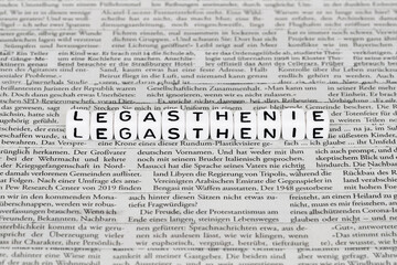 Obraz premium Legasthenie