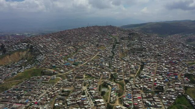 Poverty hills in Soacha Colombia - Cazuca