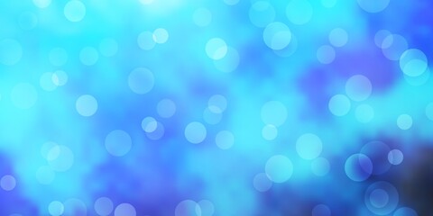 Light BLUE vector texture with circles.