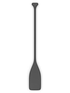 Canoeing Kayaking Paddle Mockup, 3d render illustration.