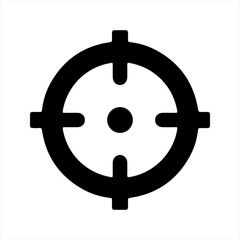 Target icon, vector and glyph