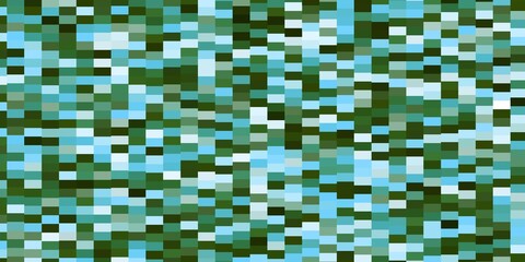 Light Blue, Green vector backdrop with rectangles.