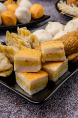 Chinese Hot pot, also known as soup-food or steamboat, is a cooking method that originates from China, prepared with a simmering pot of soup stock at the dining table