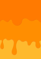 Melting ice cream, poster design template, vector illustration