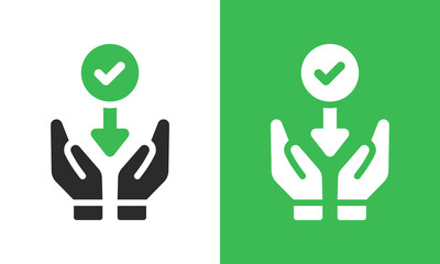 Hand receive icons vector illustration.