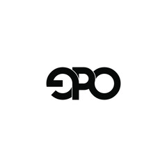 epo letter original monogram logo design