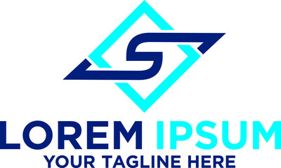 Letter S Arrow Up logo design